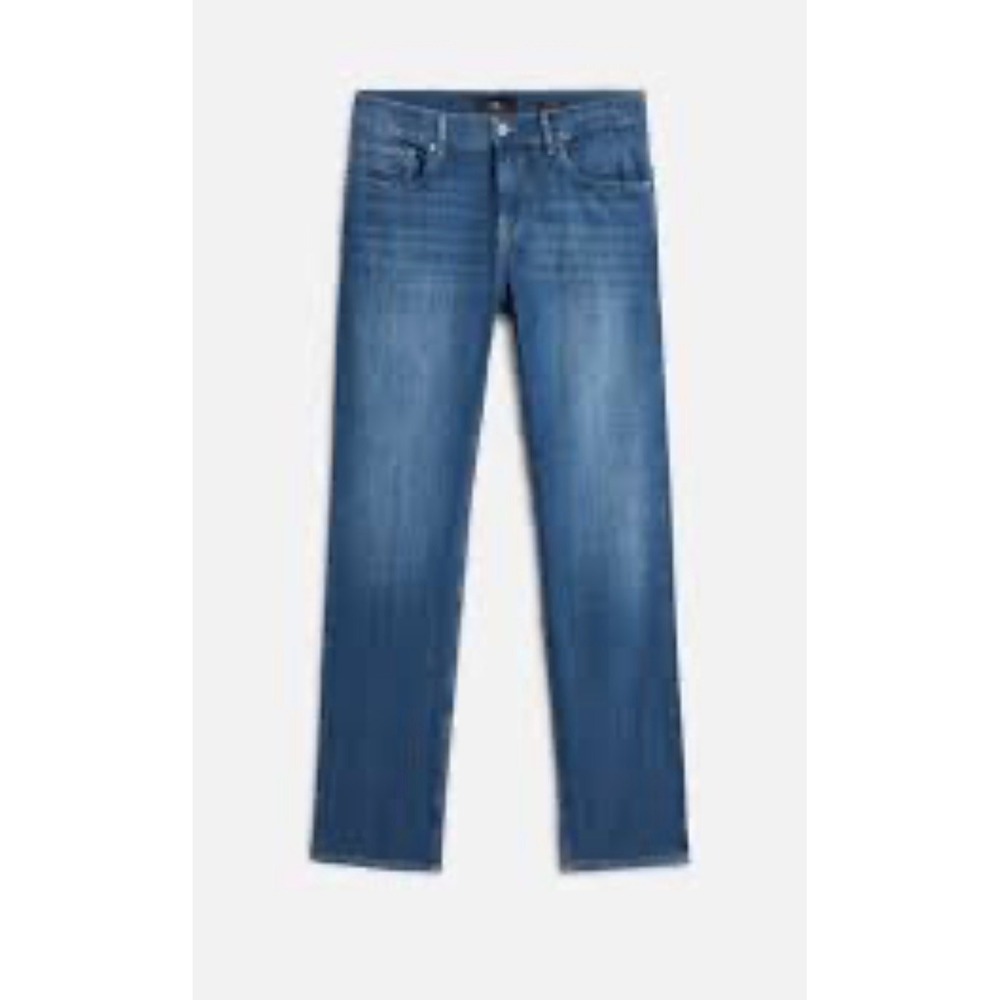 7 For All Mankind Luxe Performance Slimmy Jeans Mens 32 Medium Wash Blue Slim